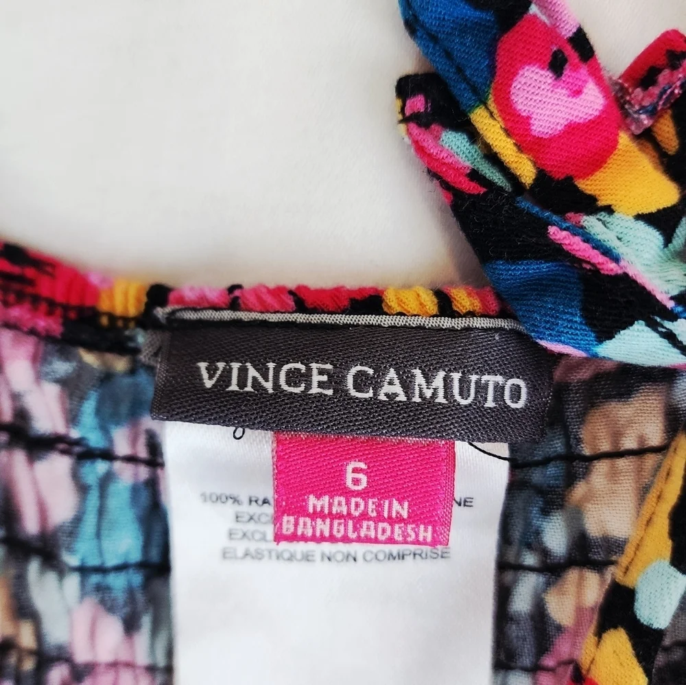 Vince Camuto Pink Floral Girl Maxi  Dress